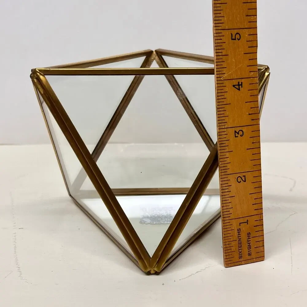 West Elm Geometric Faceted Glass Terrariums